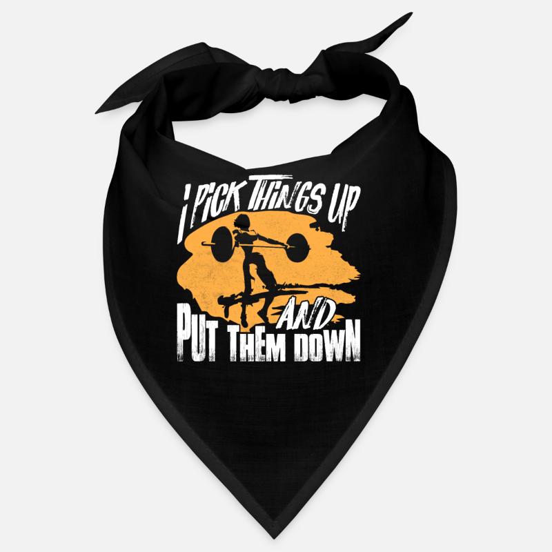 I Pick Things Up Workout Training Weight Lifting Bandana