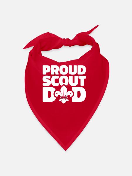 Boy Scout Father Proud Scout Dad - Bandana - red - Front