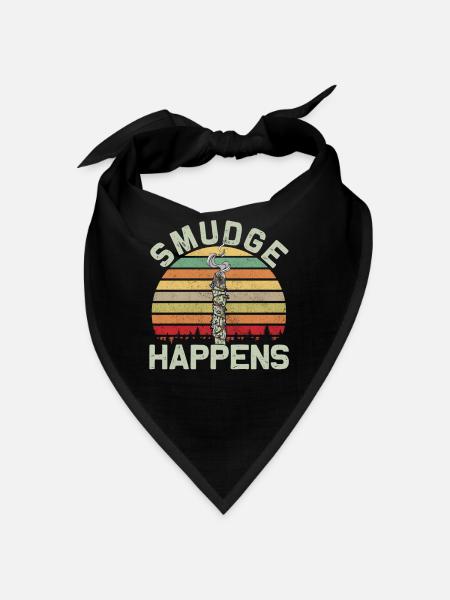 Smudge Sage Feather Spirituelle Hexerei - Bandana - Rot - Vorne