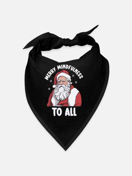 Mental Health Christmas Anti-Christmas - Bandana - black - Front
