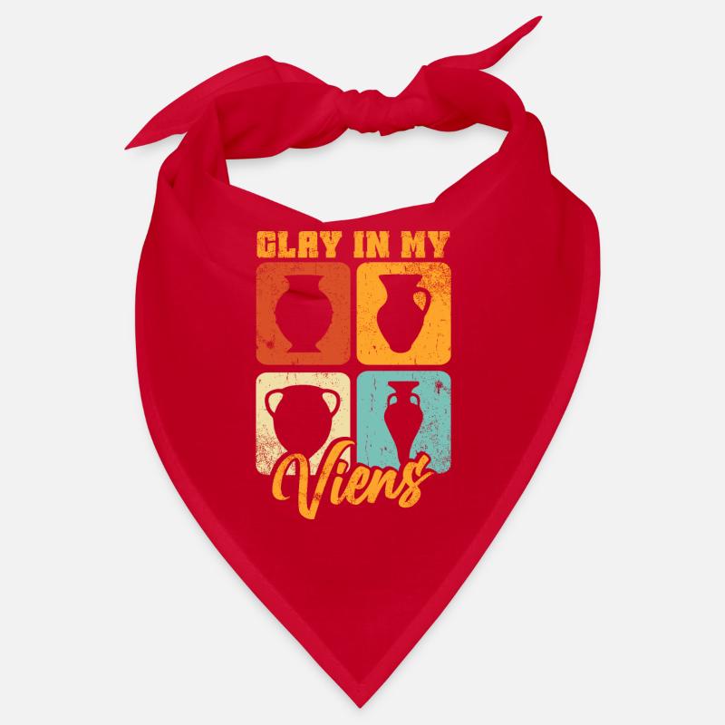 Ceramic Pottery Sculpture Bandana