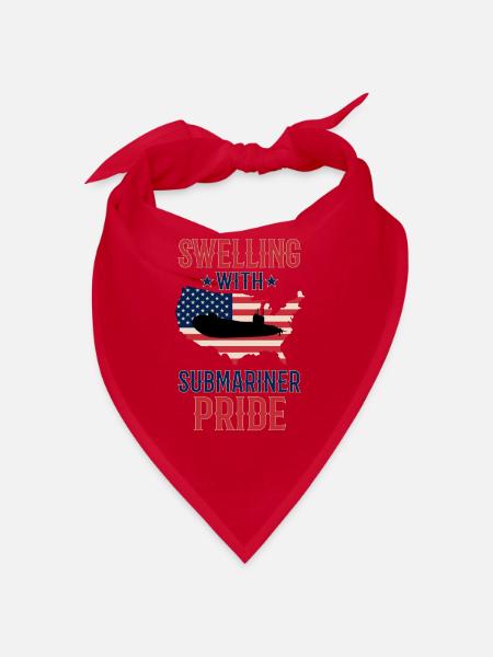 Submariner Submarines Veteran Proud Mom - Bandana - red - Front