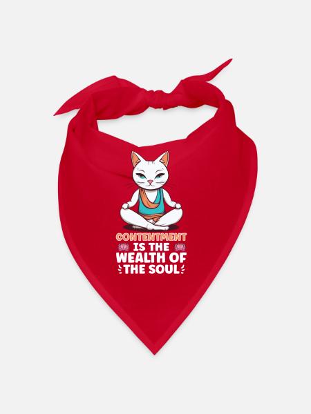 Yoga Mindfulness Practic Meditation Manifestation - Bandana - Rot - Vorne