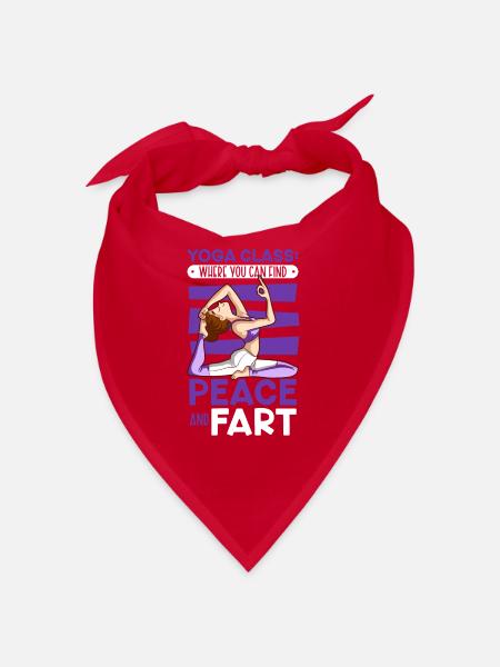 Yoga, Pleine conscience, Pratique, Méditation, Manifestation - Bandana - rouge - Devant