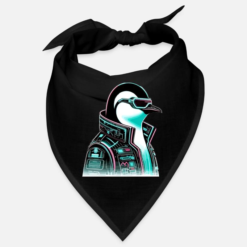 Cyberpunk Pingouin Conception graphique Bandana
