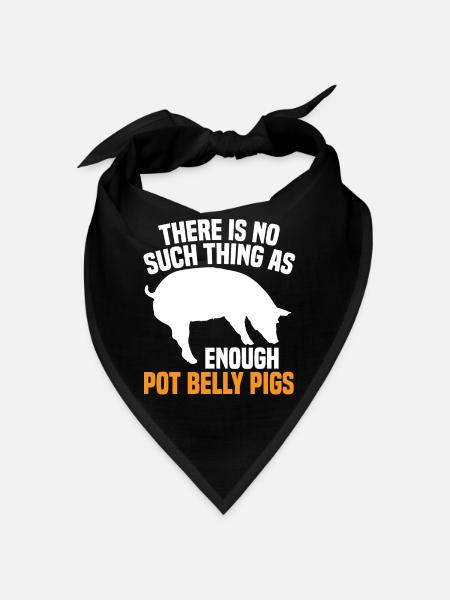 Pot Belly Pig Harnais et laisse Pot Belly Pig - Bandana - noir - Devant