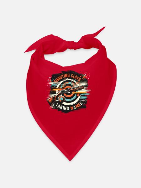 Clay Pigeon Shooting Clay Pigeon Shooting Shooting - Bandana - red - Front