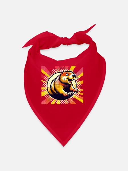Groundhog Day Enthusiasts 2024, February 2 - Bandana - red - Front