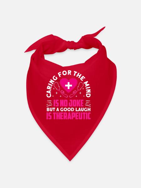 Drôle Psychiatrique - Bandana - rouge - Devant
