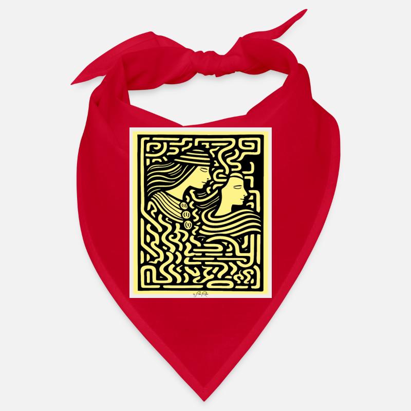 Two lovers in a labyrinth Bandana