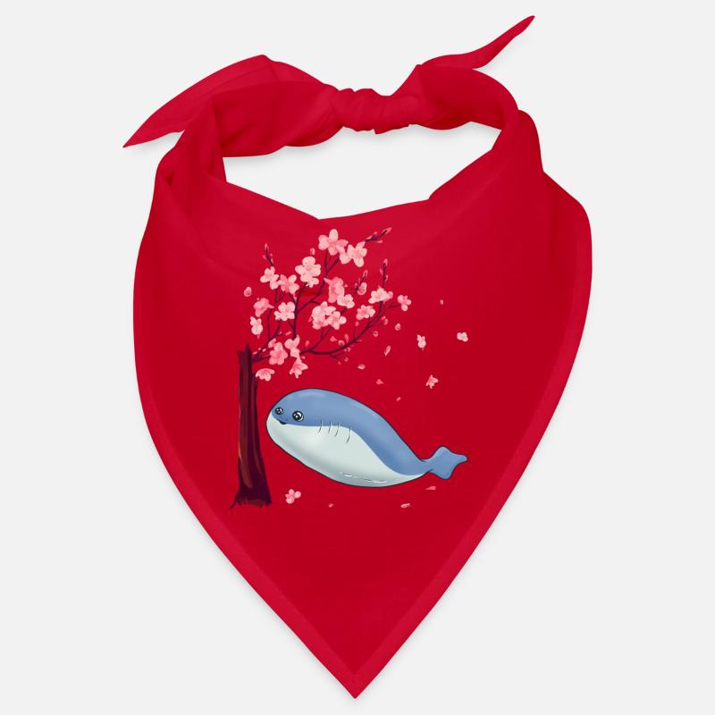 Sacabambaspis Fish Meme Sakura Cherry Blossom Bandana