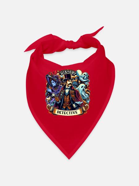 Paranormal Investigator Ghost Halloween Evp Haunte - Bandana - red - Front