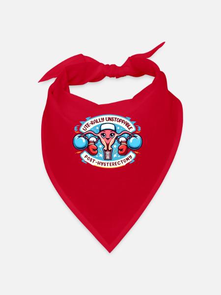 Hysterectomy surgery to restore the - Bandana - red - Front