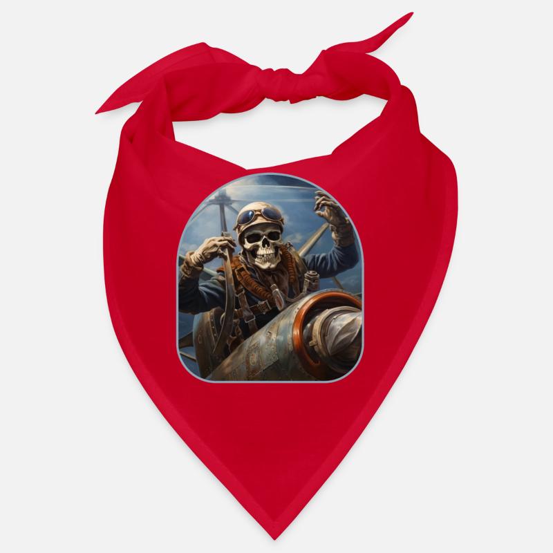 Aviator Skeleton Soaring Rock On Bandana