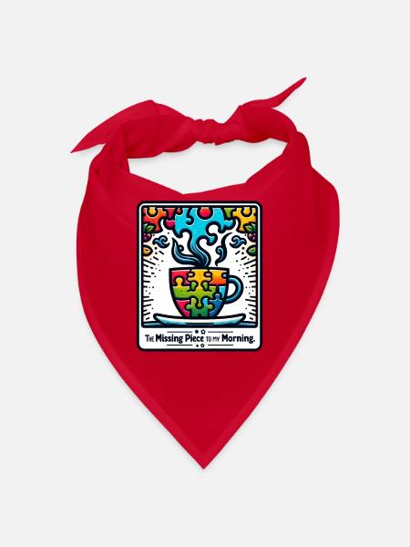 Puzzle Lover Jigzaw Puzzle Brettspiel Puzzler - Bandana - Rot - Vorne