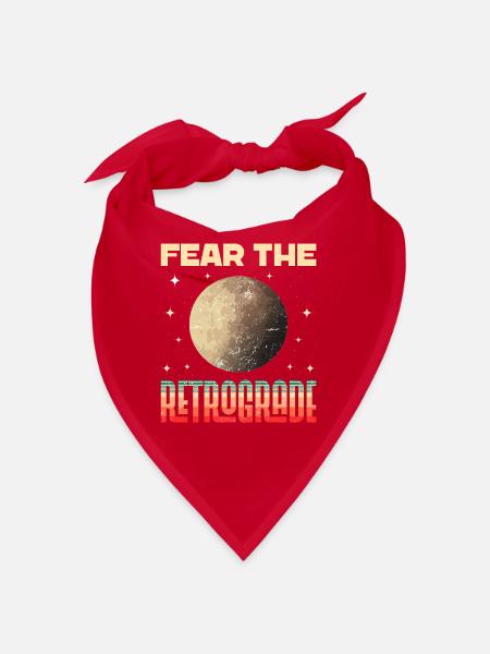 Retrograde planets Mercury retrograde - Bandana - red - Front