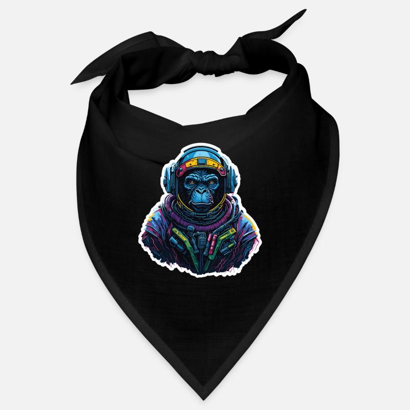 Gorille Astronaute Neon Bandana