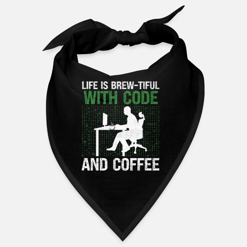 Kaffee-Codierung Programmierer Programmierer Entwickler Nerd Coff Bandana