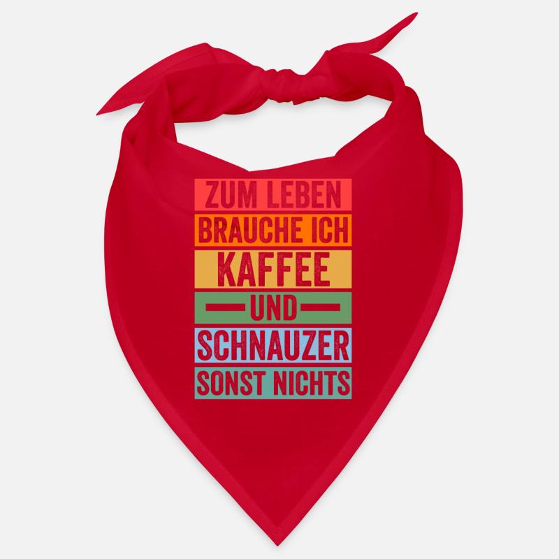 Schnauzer géant Schnauzer pour chien Schnauzer au café Bandana