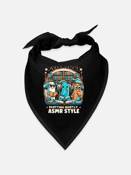 Asmr Chuchotement Asmr Enthousiaste Pleine conscience - Bandana - noir - Devant