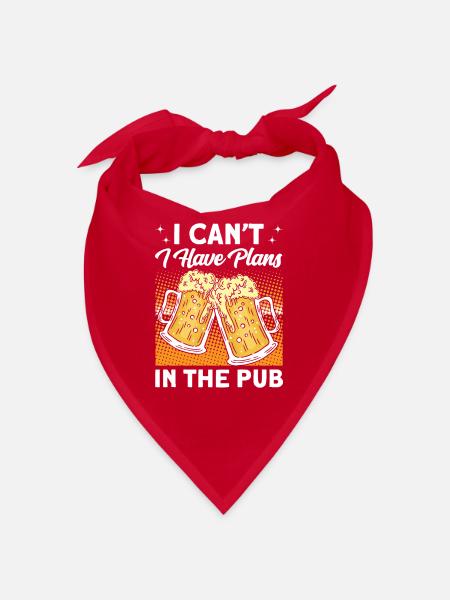 Crawled Pub Crawl Alcohol Drinking - Bandana - red - Front