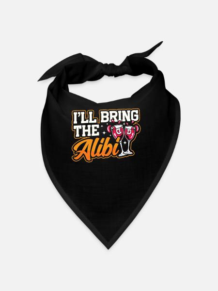 Crawled Pub Crawl Alcohol Drinking - Bandana - Schwarz - Vorne