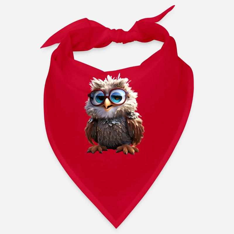 Eule Schleiereule Geschenk Kauz Uhu Owl Süße Eulen Bandana