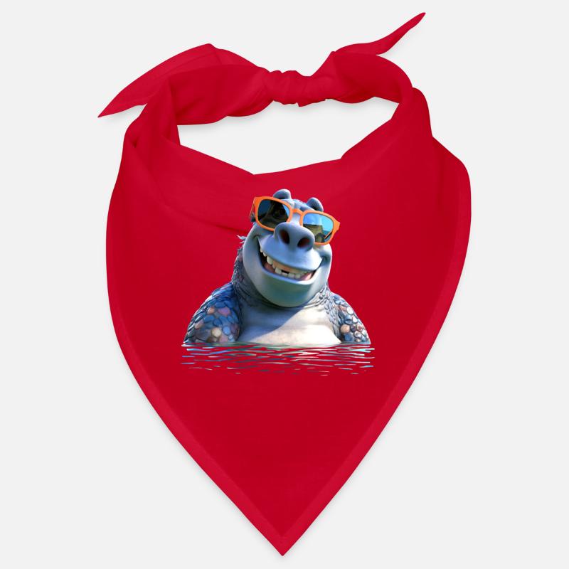 Nilpferd Flusspferd Papa Hippopotamus Cooles Hippo Bandana