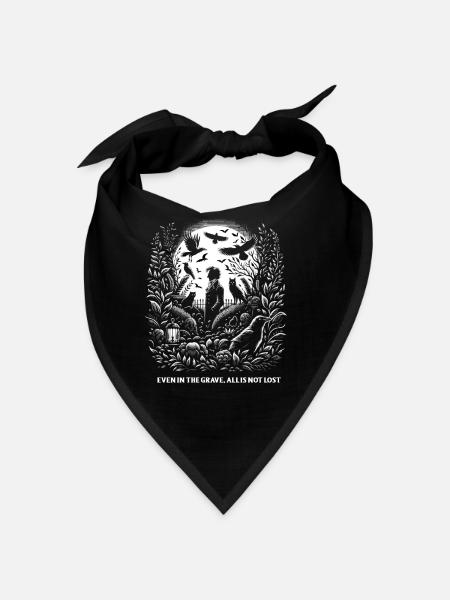 Edgar Allan Poe Fan, Classic Literature, - Bandana - black - Front