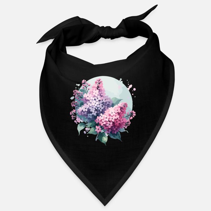 Lilas dessiné Bandana