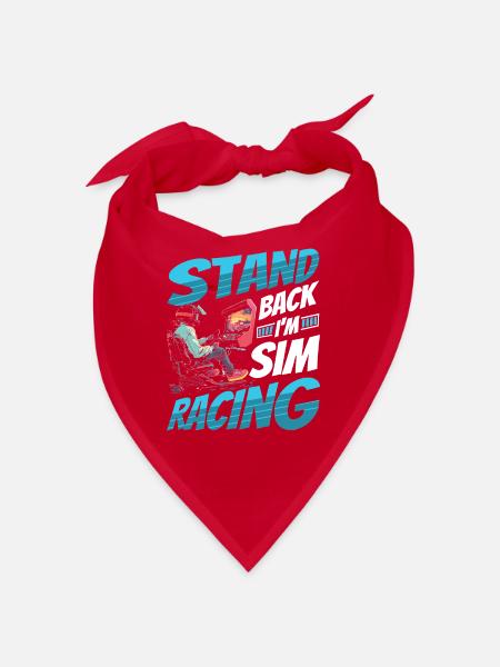 Simulator Cockpit Esports Sim Racing - Bandana - Rot - Vorne