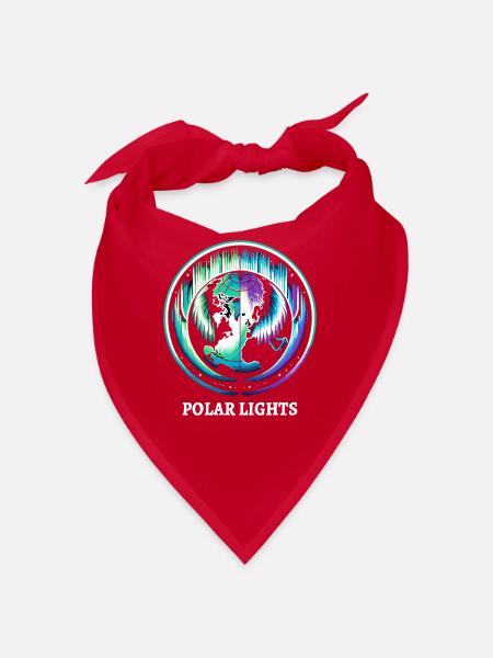 Aurora Aurora Tracker Alaska Wilderness - Bandana - red - Front