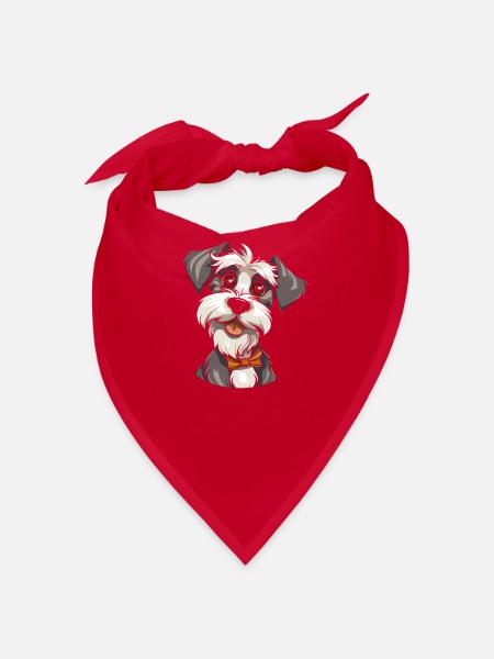 Schnauzer - Bandana - rouge