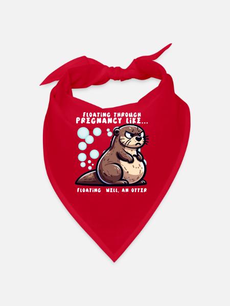 Pregnancy Announcement "Maternity Expectant - Bandana - red - Front