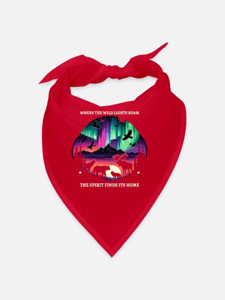 Aurora Aurora Tracker Alaska Wilderness - Bandana - rouge - Devant