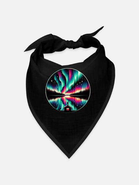 Polarlicht-aurora-verfolger Alaska Wilderness - Bandana - Schwarz - Vorne
