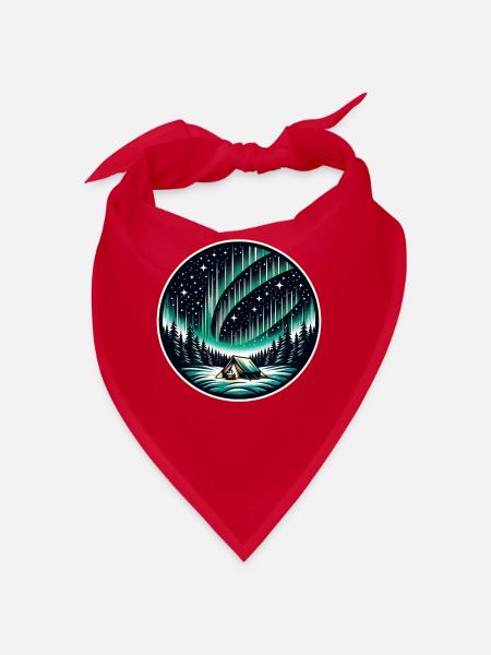Aurora Aurora Tracker Alaska Wilderness - Bandana - rouge - Devant