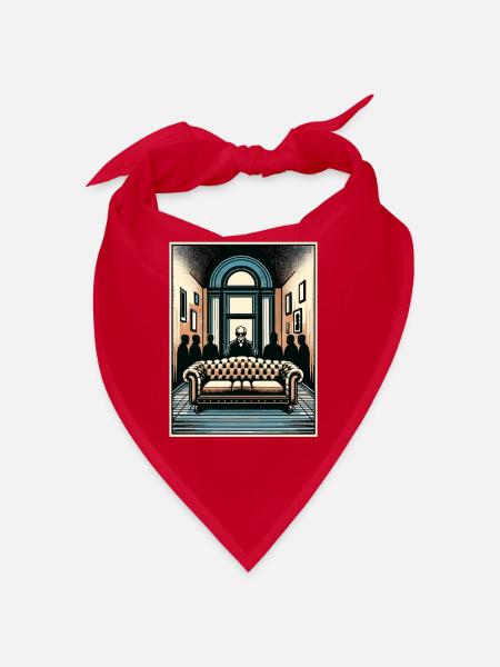 Psychological Horror psychiatric suspense - Bandana - red - Front