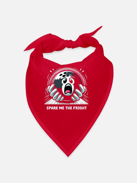 Funny bowling team bowler strike bowling club - Bandana - red - Front