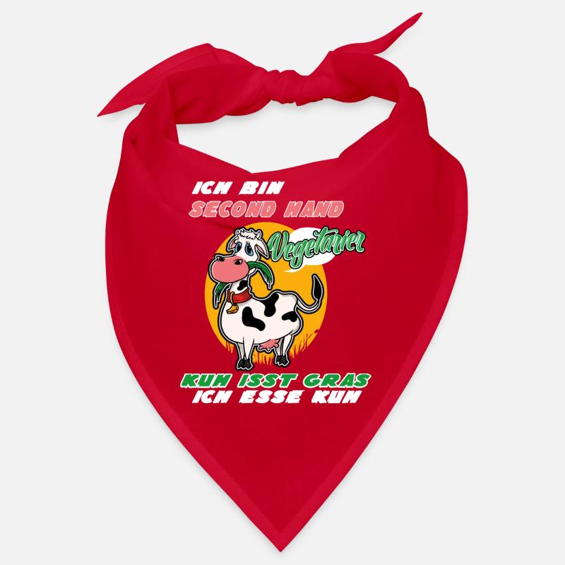 Ich Bin Second Hand Vegetarier Kuh Isst Gras Bandana