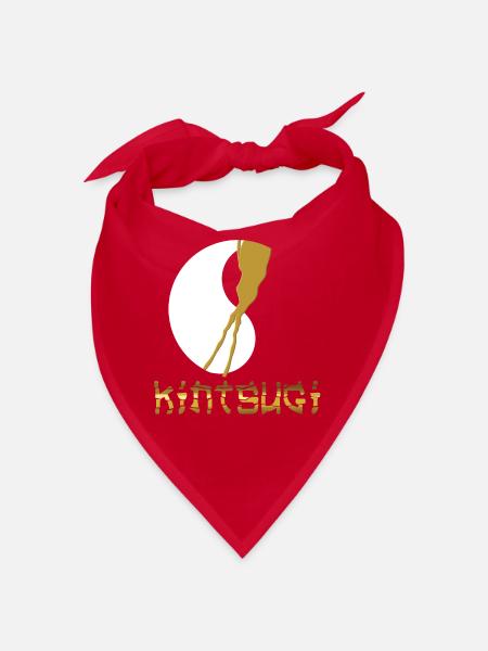 Kintsugi Kintsukuroi Imperfect japan - Bandana - Rot - Vorne