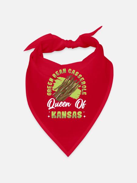 Casserole de Thanksgiving aux haricots verts - Bandana - rouge - Devant