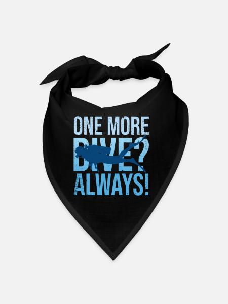 Diving Diver Ocean Lovers - Bandana - black - Front