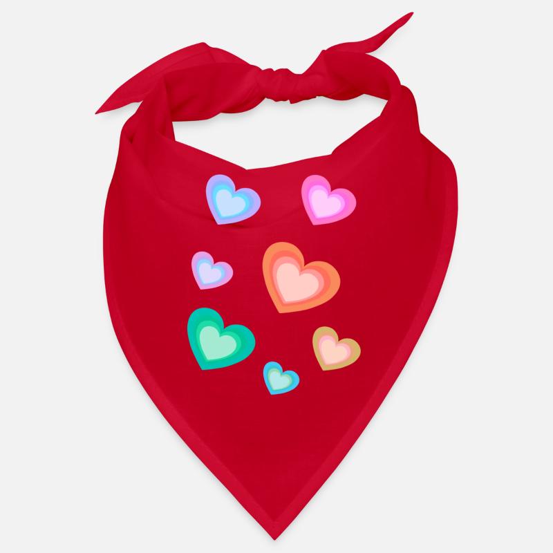 Herz herzlich Valentinstag Muttertag Geburtstag Bandana