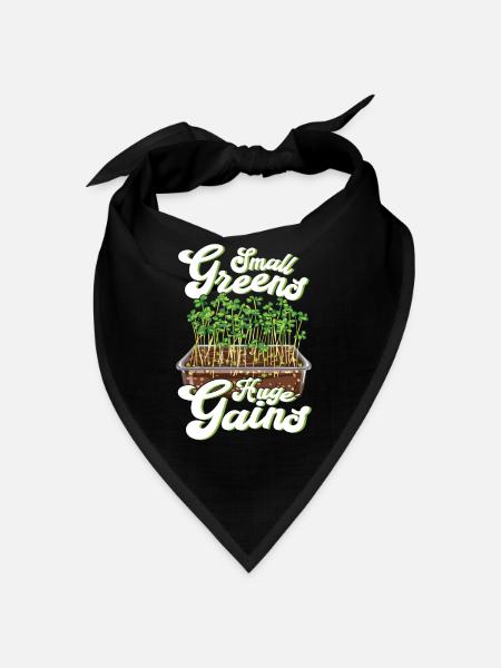 Microgreen Agriculture Gardening - Bandana - red - Front