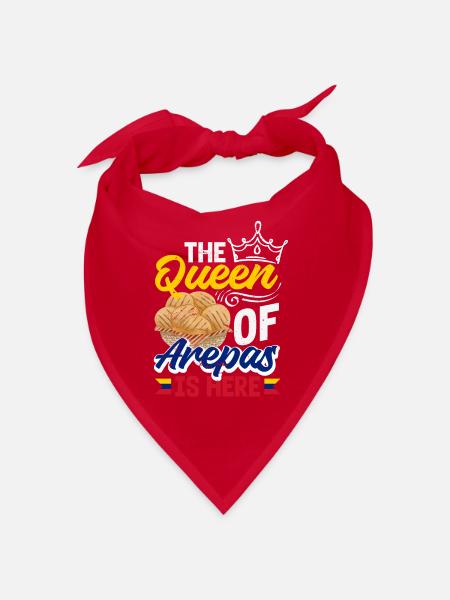 Arepas Colombian Venezuela Food - Bandana - red - Front
