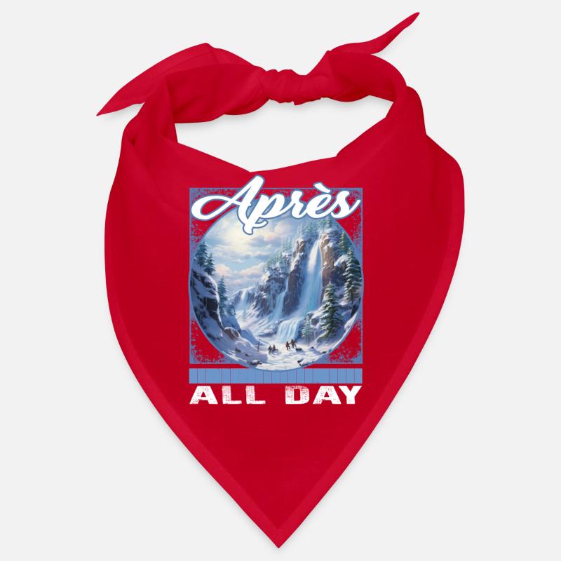 Apres All Day Snowfall Cascade Skiing Waterfalls Bandana