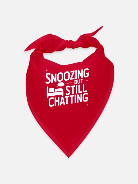Speaking in Sleep, Somniloquy, Speaking in Sleep - Bandana - red - Front