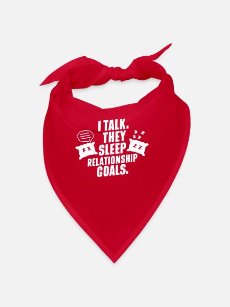 Speaking in Sleep, Somniloquy, Speaking in Sleep - Bandana - red - Front