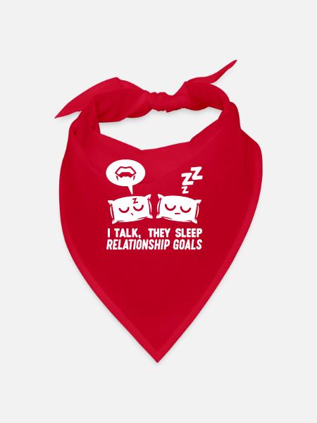 Speaking in Sleep, Somniloquy, Speaking in Sleep - Bandana - red - Front